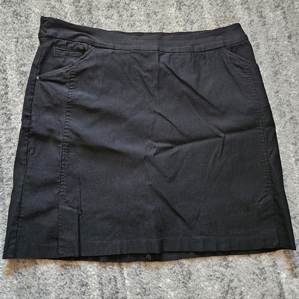 Tribal Black Skort, Size 16W